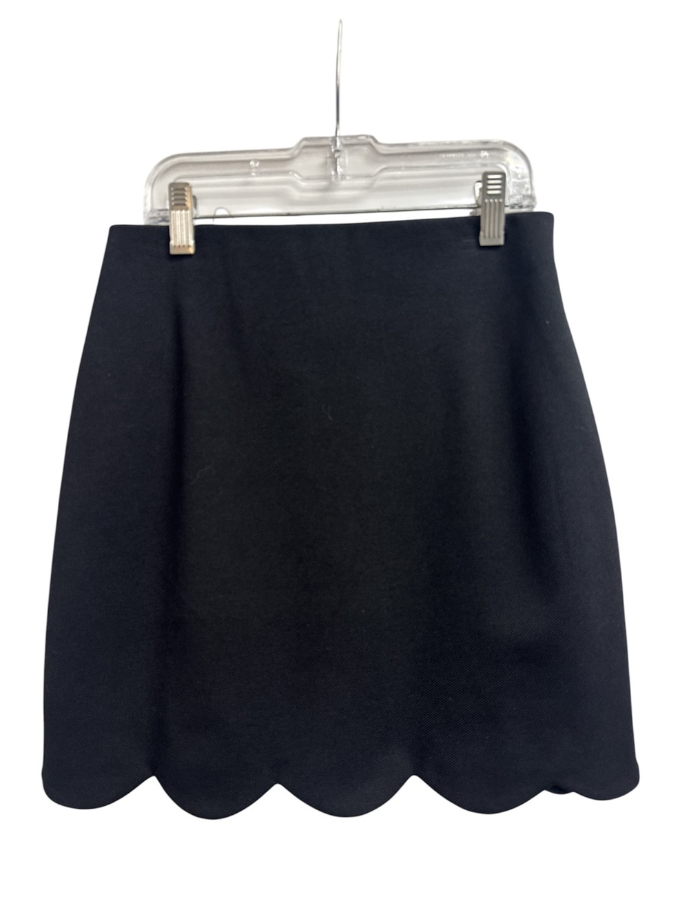 Topshop Black Scalloped Hem Mini Skirt